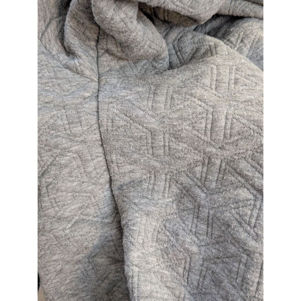Simply Southern Gray Knit Pullover Sweater Large V-Neck Pearl Rhinestone Buttons - Picture 9 of 10
